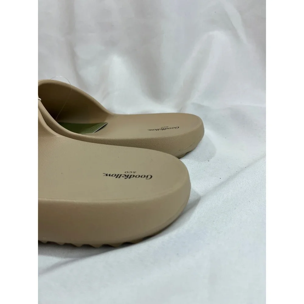 Goodfellow & Co Tan Beige Slide Sandals Contoured Footbed Size 12‎ NEW